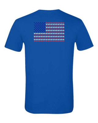 Dog American Flag Silhouette
