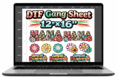 Alternative view of DTF Gang Sheet 12" X 16"