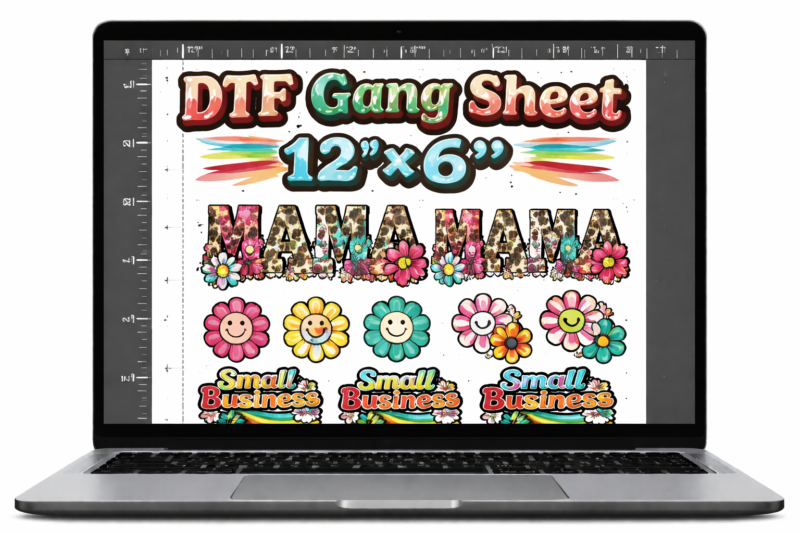 Alternative view of DTF Gang Sheet 12" X 6"
