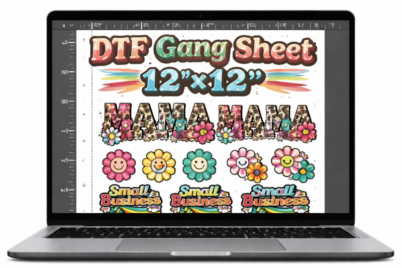 Alternative view of DTF Gang Sheet 12" X 12"