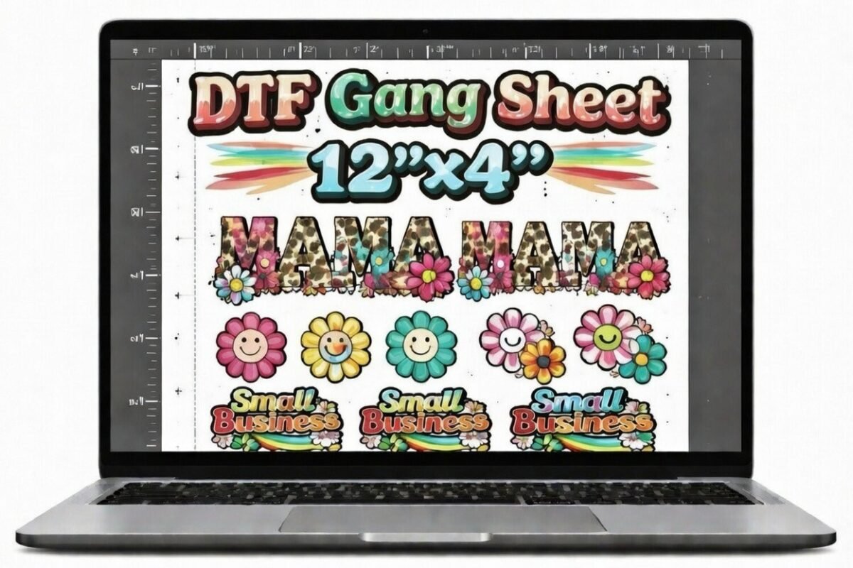 Alternative view of DTF Gang Sheet 12″ X 4"